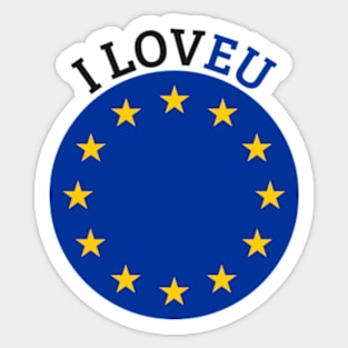 I Love EU Anti Brexit Sticker